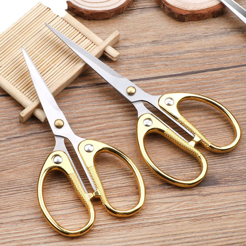 1 gab. Nerūsējošā tērauda vintage šķēres putnu ziedu šūšana retro izšūšanas šķēres īsas auduma griezēja dzijas šķēres