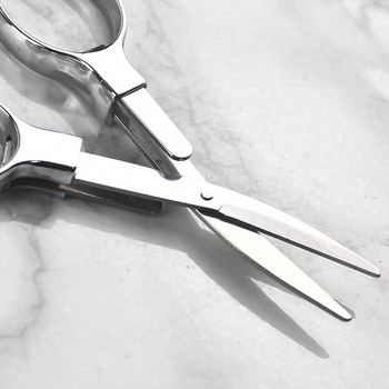 Гореща разпродажба Преносими сгъваеми занаятчийски ножици Офис консумативи Ножици за хартия от неръждаема стомана Шевни принадлежности Направи си сам Ножици за ръкоделие