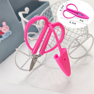 Nerūsējošā tērauda pretrūsas saliekamās šķēres rokdarbiem Krustdūriena brilles formas mini mājas un ceļojumu šūšanas piederumi