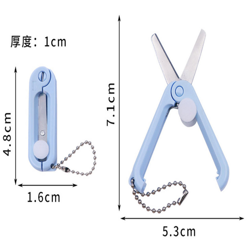 Nerūsējošā tērauda pretrūsas saliekamās šķēres rokdarbiem Krustdūriena brilles formas mini mājas un ceļojumu šūšanas piederumi