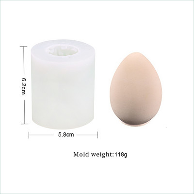 Πασχαλινό καλούπι κεριών 3D λαγουδάκι λαγουδάκι σε σχήμα αυγού σιλικόνης καλούπια για χειροποίητα κεριά σαπούνι Νέα 2023 Εργαλεία διακόσμησης σπιτιού