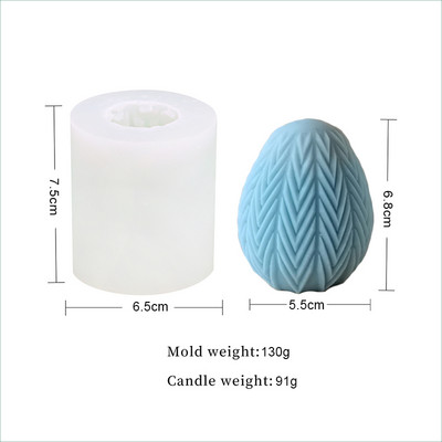 Πασχαλινό καλούπι κεριών 3D λαγουδάκι λαγουδάκι σε σχήμα αυγού σιλικόνης καλούπια για χειροποίητα κεριά σαπούνι Νέα 2023 Εργαλεία διακόσμησης σπιτιού