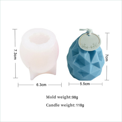 Πασχαλινό καλούπι κεριών 3D λαγουδάκι λαγουδάκι σε σχήμα αυγού σιλικόνης καλούπια για χειροποίητα κεριά σαπούνι Νέα 2023 Εργαλεία διακόσμησης σπιτιού