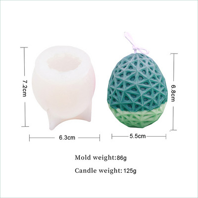 Πασχαλινό καλούπι κεριών 3D λαγουδάκι λαγουδάκι σε σχήμα αυγού σιλικόνης καλούπια για χειροποίητα κεριά σαπούνι Νέα 2023 Εργαλεία διακόσμησης σπιτιού