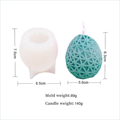 Πασχαλινό καλούπι κεριών 3D λαγουδάκι λαγουδάκι σε σχήμα αυγού σιλικόνης καλούπια για χειροποίητα κεριά σαπούνι Νέα 2023 Εργαλεία διακόσμησης σπιτιού