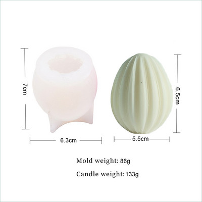 Πασχαλινό καλούπι κεριών 3D λαγουδάκι λαγουδάκι σε σχήμα αυγού σιλικόνης καλούπια για χειροποίητα κεριά σαπούνι Νέα 2023 Εργαλεία διακόσμησης σπιτιού