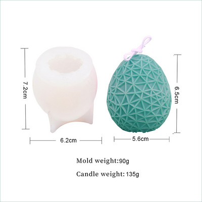 Πασχαλινό καλούπι κεριών 3D λαγουδάκι λαγουδάκι σε σχήμα αυγού σιλικόνης καλούπια για χειροποίητα κεριά σαπούνι Νέα 2023 Εργαλεία διακόσμησης σπιτιού