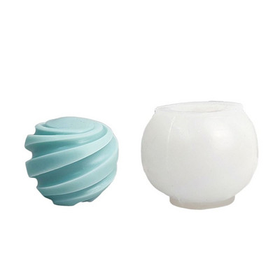 3D-silindriga küünlavorm DIY silikoonküünla vorm koogivaiguvormid 3D kunstivaha küünla valmistamine silikoonist käsitsi valmistatud seebivormid