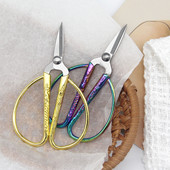 Moodsad roostevabast terasest retroõmbluskäärid, lühikesed lõikurid, vastupidavad kõrgest terasest vintage rätsepakäärid kodukangas meisterdamiseks