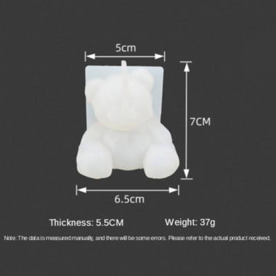 3D kassi silikoonküünla vorm DIY karu seebi vaik kipsvorm armas looma šokolaadist jää valmistamise komplekt kodukaunistus pulmakingitused