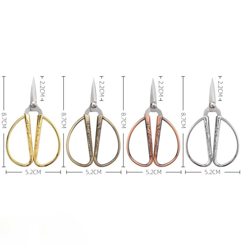 Retro nerūsējošā tērauda drēbnieka šūšanas šķēres Audumu rokdarbi Griešanas griezējs Izturīgs augstas tērauda vintage šķēres Šķēres