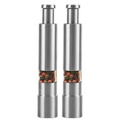 Pöidla-pipraveski roostevabast terasest soolaveski pipraveski ühe käega mini-soola- ja pipraveski komplekt või ühekordne kasutusjuhend