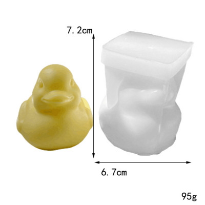 3D karikatūra pīle silikona veidne epoksīda sveķu DIY ģipša sveču veidne darbvirsmas dekorēšanai mīkstās keramikas māla roku darbs ziepju veidne