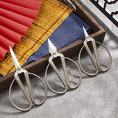 Vintage drēbnieku šķēres nerūsējošā tērauda šķērveida izšuvumi audumi rokdarbu šķēres mājsaimniecības izšuvumi šūšanas šķēres