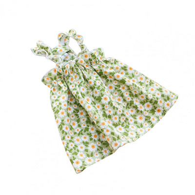 Lilleprintidega kleit Lemmikloomarõivad Koerad õhukesed hingavad Koerariiete jaoks Kostüüm Väike prantsuse buldog Pehme armas suvetüdruk maskotid