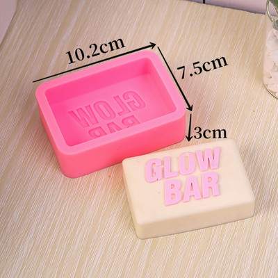 Jauna 3D burtu vārda silikona sveču veidne, viļņota svītra, amatniecības sveču izgatavošanas piederumi ar rokām gatavotu ziepju ģipša sveķu veidni