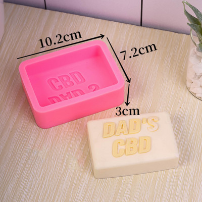 Jauna 3D burtu vārda silikona sveču veidne, viļņota svītra, amatniecības sveču izgatavošanas piederumi ar rokām gatavotu ziepju ģipša sveķu veidni