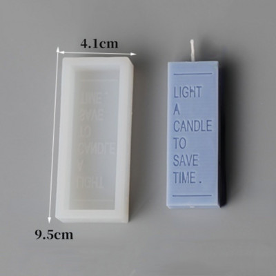 Jauna 3D burtu vārda silikona sveču veidne, viļņota svītra, amatniecības sveču izgatavošanas piederumi ar rokām gatavotu ziepju ģipša sveķu veidni