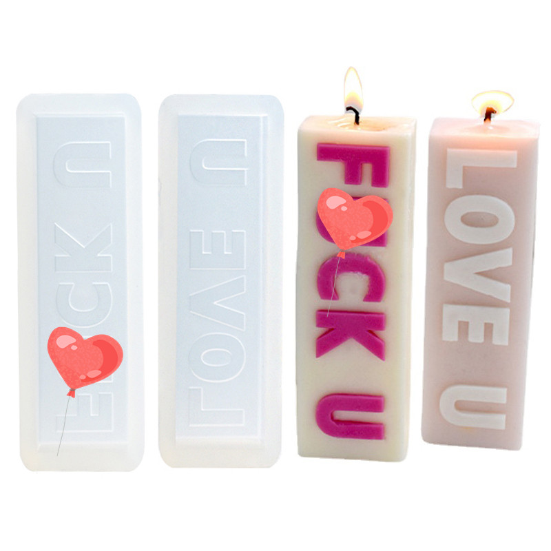 Jauna 3D burtu vārda silikona sveču veidne, viļņota svītra, amatniecības sveču izgatavošanas piederumi ar rokām gatavotu ziepju ģipša sveķu veidni