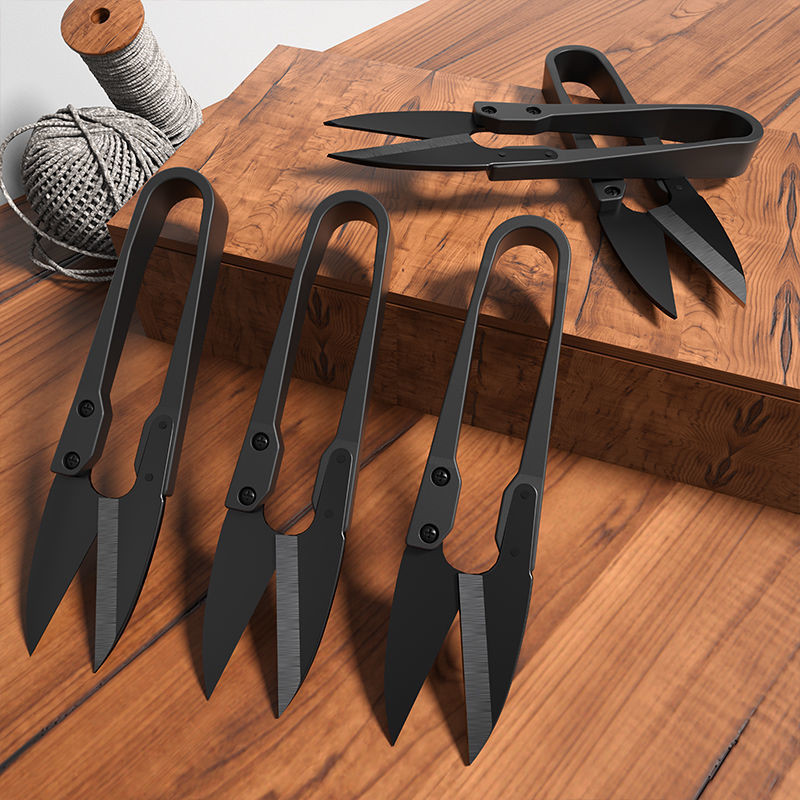 Oglekļa tērauda griešana Šūšanas Šķēres Šķēres Krustdūriens Izšūšana Drēbnieka U diegu šķēres audumam DIY piederumi Instrumenti