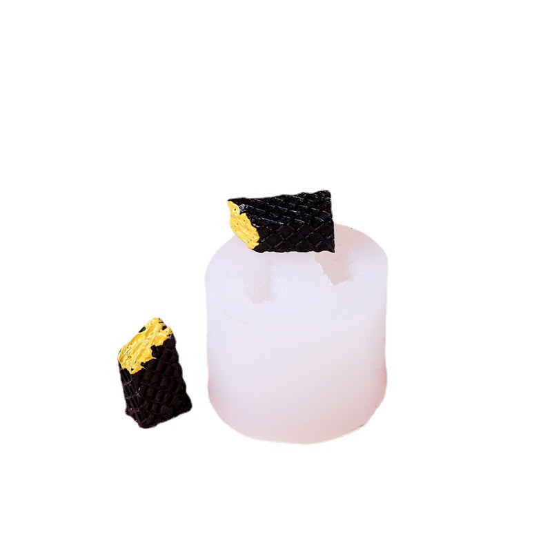 Miniküpsise küpsise eeterlik õli seebiküünal silikoonvorm DIY sünnipäevaks käsitsi valmistatud savivaigust epoksiidi valmistamine kaunistus