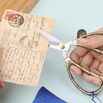 SHWAKK Ανοξείδωτο ατσάλι Vintage Κέντημα Ράψιμο Tailor Scissors Ψαλίδι σταυροβελονιά για DIY Ψαλίδια Μοδίστριας από ύφασμα