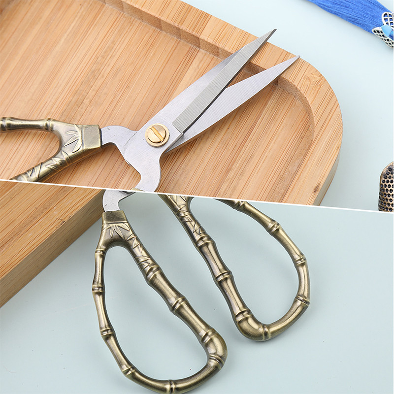 SHWAKK nerūsējošā tērauda vintage izšūšanas šūšana drēbnieku šķēres krustdūriena šķēres DIY audumu drēbju šķērēm