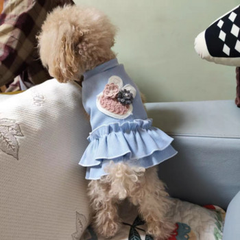 Φόρεμα για μικρό σκύλο Άνοιξη Καλοκαίρι Φούστα Πριγκίπισσας Φούστα κατοικίδιων ζώων Μόδα κινουμένων σχεδίων γιλέκο κουτάβι γλυκά ρούχα Πουκάμισο γάτας Chihuahua Poodle Pomeranian