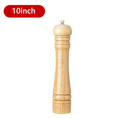 Mlinovi za sol i papar od 5/8/10 inča Mlinovi za začine od punog drva s podesivom keramičkom jezgrom za mljevenje Mlinovi za kuhinjske alate