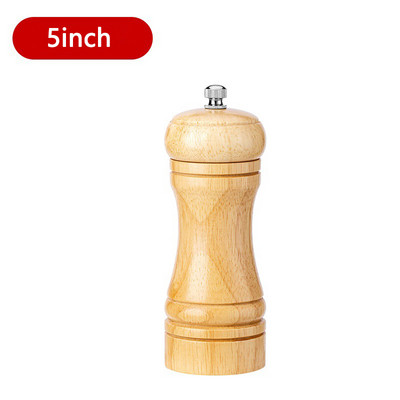 Mlinovi za sol i papar od 5/8/10 inča Mlinovi za začine od punog drva s podesivom keramičkom jezgrom za mljevenje Mlinovi za kuhinjske alate