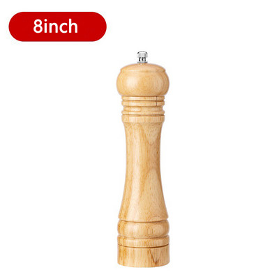 Mlinovi za sol i papar od 5/8/10 inča Mlinovi za začine od punog drva s podesivom keramičkom jezgrom za mljevenje Mlinovi za kuhinjske alate