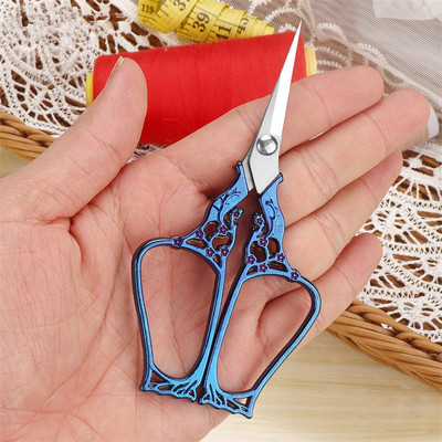 Retro Zakka Vintage Šķēres Diy Papīram Antīka Izšūšana Šūšana Zelta Tailor Šķēres Šķēres Krustdūriens Rokdarbu Instrumenti