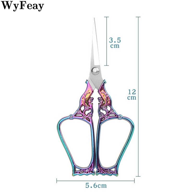 Retro Zakka Vintage Šķēres Diy Papīram Antīka Izšūšana Šūšana Zelta Tailor Šķēres Šķēres Krustdūriens Rokdarbu Instrumenti