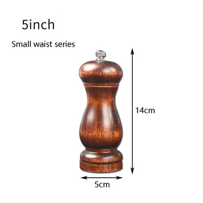 Manuaalne täispuidust soola- ja pipraveski maitseaine veski 4"/5"/6"/8"/10" mitmeotstarbeline köögiriistad