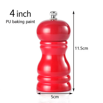 Manuaalne täispuidust soola- ja pipraveski maitseaine veski 4"/5"/6"/8"/10" mitmeotstarbeline köögiriistad
