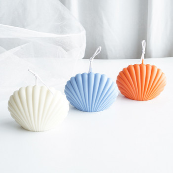 Καλούπι DIY Shell Candle Mold Aromatherapy Candle Plaster Mold 3D Marine Shell Καλούπι σιλικόνης για σαπούνι χτένι Χειροποίητη διακόσμηση σπιτιού χειροτεχνίας