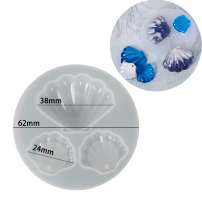 Καλούπι DIY Shell Candle Mold Aromatherapy Candle Plaster Mold 3D Marine Shell Καλούπι σιλικόνης για σαπούνι χτένι Χειροποίητη διακόσμηση σπιτιού χειροτεχνίας