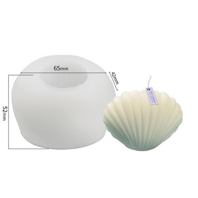 Καλούπι DIY Shell Candle Mold Aromatherapy Candle Plaster Mold 3D Marine Shell Καλούπι σιλικόνης για σαπούνι χτένι Χειροποίητη διακόσμηση σπιτιού χειροτεχνίας