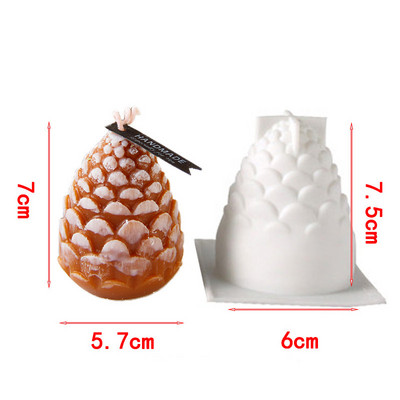Καλούπι DIY Shell Candle Mold Aromatherapy Candle Plaster Mold 3D Marine Shell Καλούπι σιλικόνης για σαπούνι χτένι Χειροποίητη διακόσμηση σπιτιού χειροτεχνίας