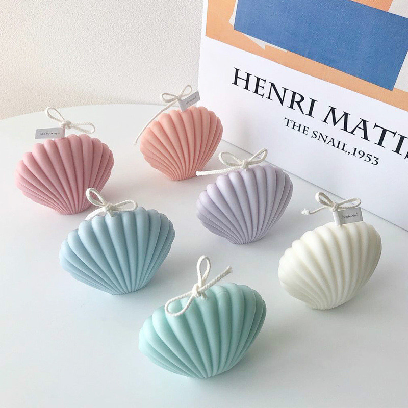 Καλούπι DIY Shell Candle Mold Aromatherapy Candle Plaster Mold 3D Marine Shell Καλούπι σιλικόνης για σαπούνι χτένι Χειροποίητη διακόσμηση σπιτιού χειροτεχνίας