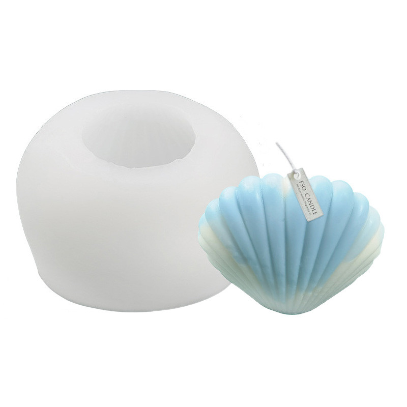 Καλούπι DIY Shell Candle Mold Aromatherapy Candle Plaster Mold 3D Marine Shell Καλούπι σιλικόνης για σαπούνι χτένι Χειροποίητη διακόσμηση σπιτιού χειροτεχνίας