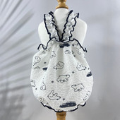 Pavasara un vasaras mājdzīvnieku kleita Maza un vidēja izmēra suns plānas drēbes Jauka multfilma princeses kleita Dizaina apģērbs suņiem