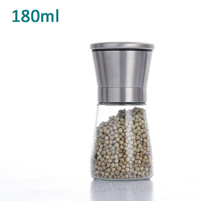 Soola- ja pipraveskid korduvtäidetavad roostevabast terasest vürtsiveskid pipra loksutajad reguleeritavad jämedusveskid köögividinad