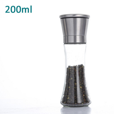 Soola- ja pipraveskid korduvtäidetavad roostevabast terasest vürtsiveskid pipra loksutajad reguleeritavad jämedusveskid köögividinad