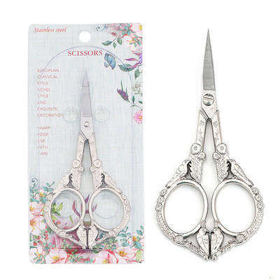 Retro Šķēres Krustdūriens Antīkas Vintage Putnu Šūšanas Šķēres Nerūsējošā tērauda diegu griešana Auduma šūšana DIY Mājas rīki