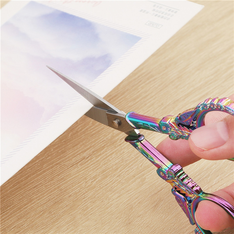 Retro Šķēres Krustdūriens Antīkas Vintage Putnu Šūšanas Šķēres Nerūsējošā tērauda diegu griešana Auduma šūšana DIY Mājas rīki