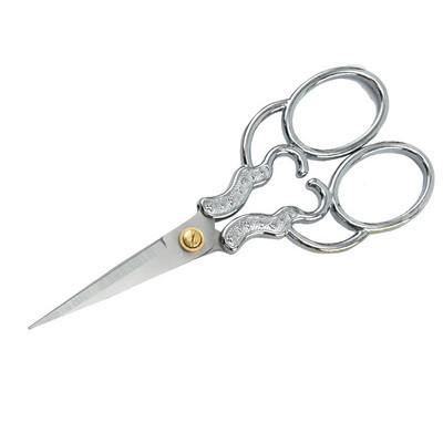 Asas nerūsējošā tērauda retro Zig Zag auduma šķēres Golden Craft šķēres rokdarbiem un rokdarbiem Vintage papīra šķēres