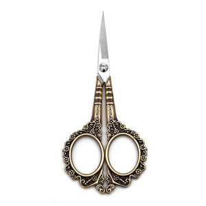 Vintage šūšanas šķērveida ziedu šķēres, izšūšanas dāvanas, pārnēsājamas griešanas nerūsējošā tērauda krustdūriens mājsaimniecības DIY roku darbs