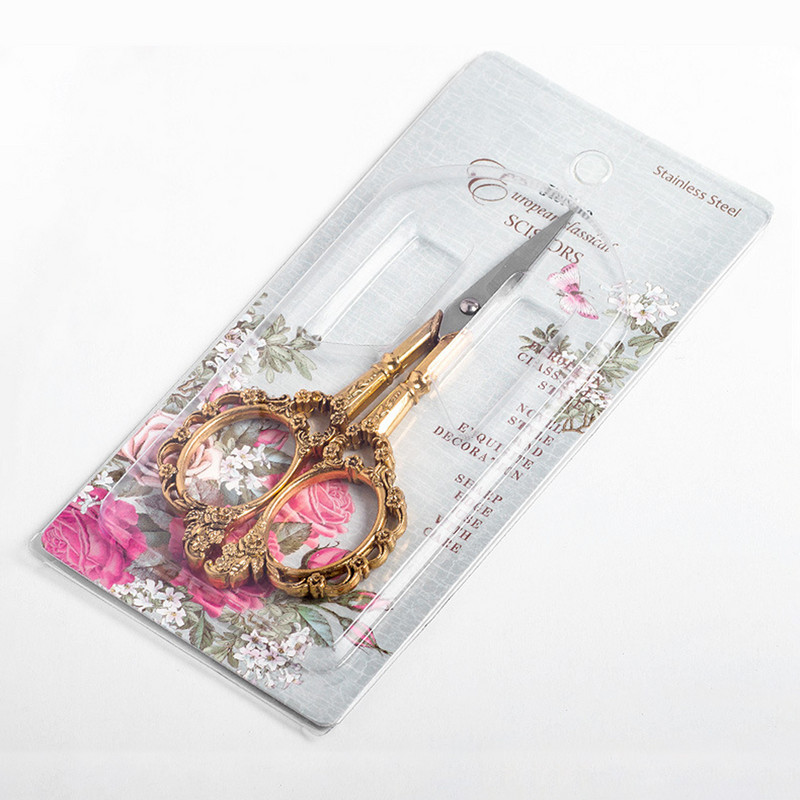 Vintage šūšanas šķērveida ziedu šķēres, izšūšanas dāvanas, pārnēsājamas griešanas nerūsējošā tērauda krustdūriens mājsaimniecības DIY roku darbs