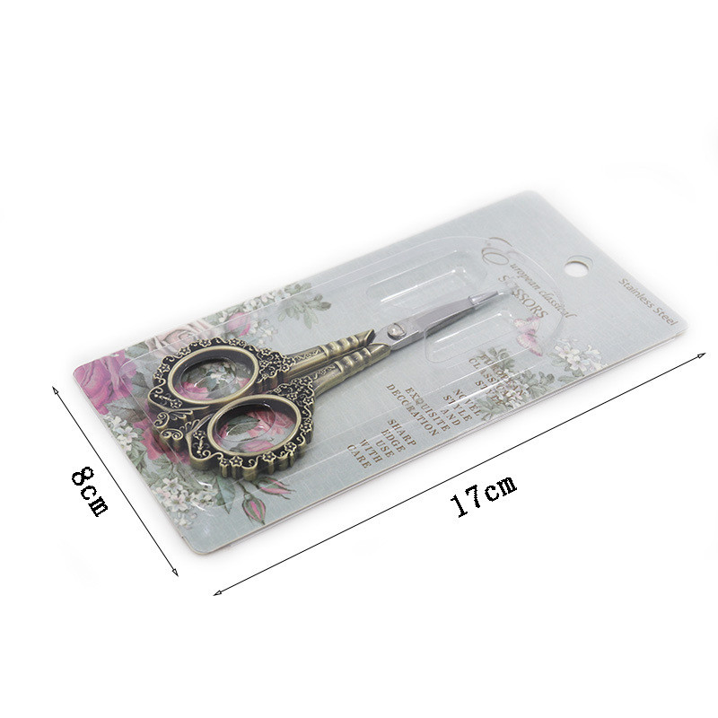 Vintage šūšanas šķērveida ziedu šķēres, izšūšanas dāvanas, pārnēsājamas griešanas nerūsējošā tērauda krustdūriens mājsaimniecības DIY roku darbs